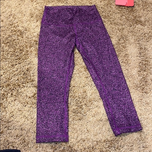 Lululemon Purple Design Leggings - Picture 1 of 1